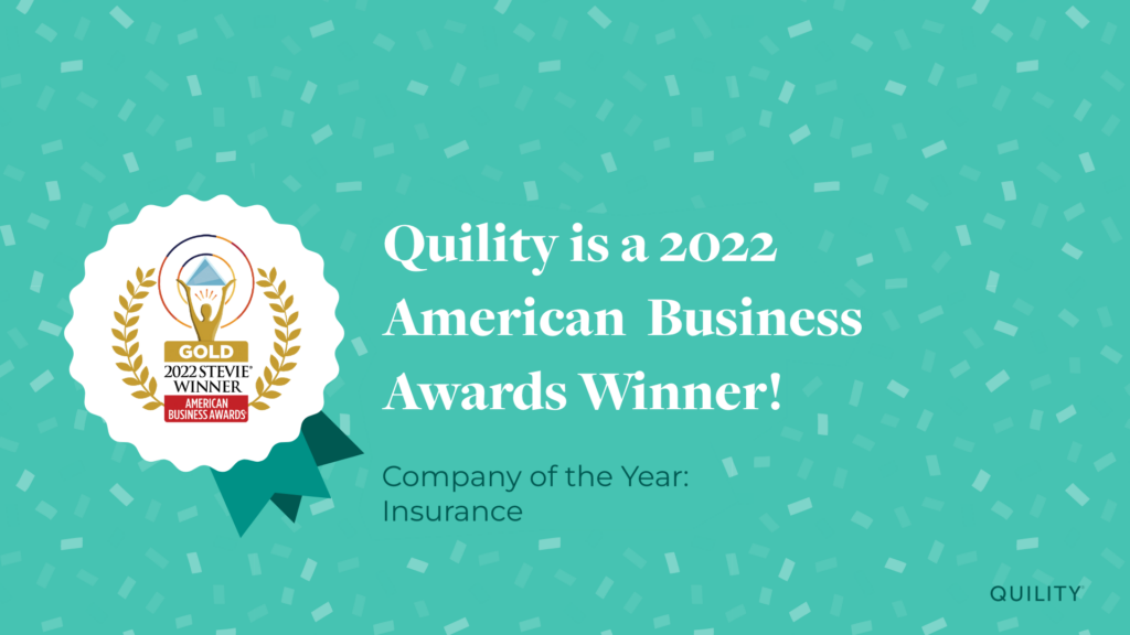 Quility wins gold Stevie American Business award