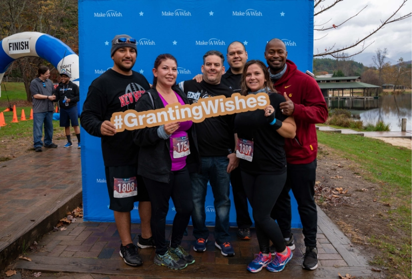 Quility staff and volunteers race for the Make-A-Wish Foundation