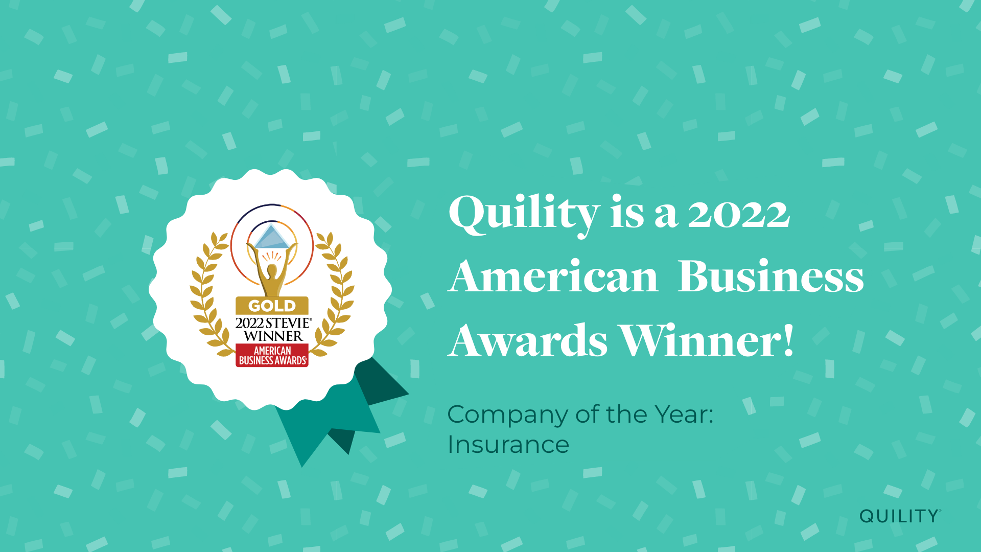 Quility wins Gold Stevie award for Insurance