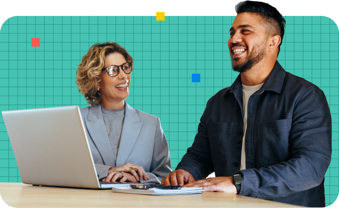 2 life insurance agents working remotely