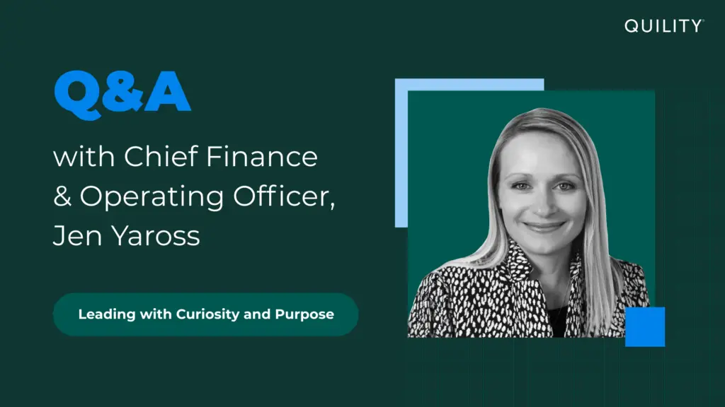 Q&A with Jen Yaross, Chief Finance & Operating Officer: Leading with curiosity and purpose